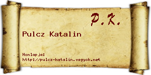 Pulcz Katalin névjegykártya